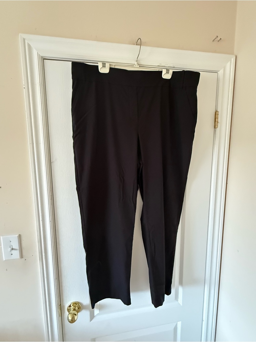 Classic Black Straight-Leg Pants